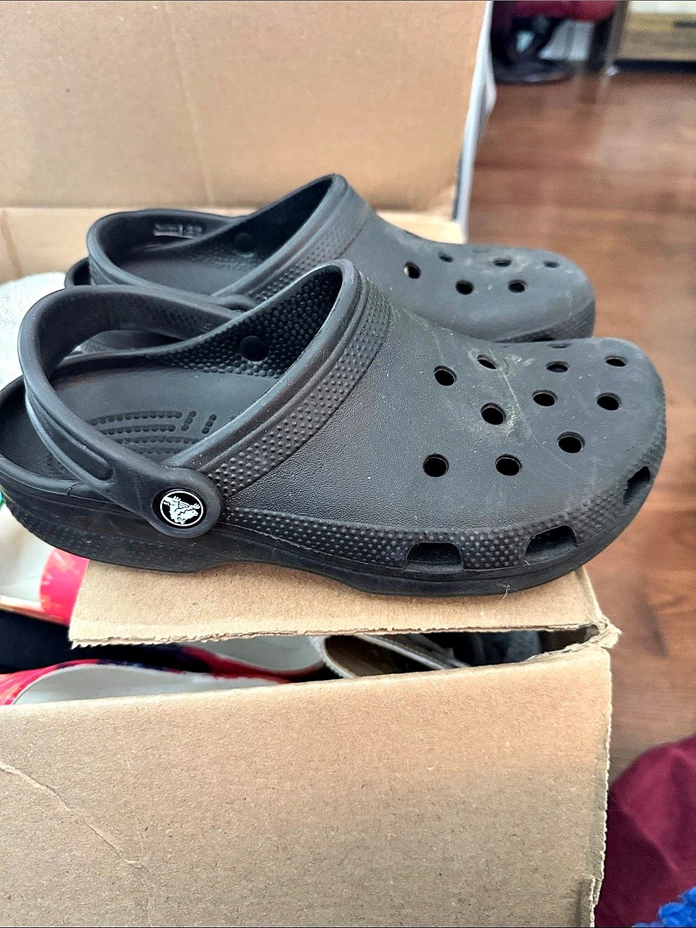 Crocs Classic Clog Kids Black Clogs US 1